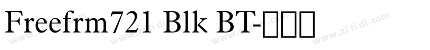 Freefrm721 Blk BT字体转换